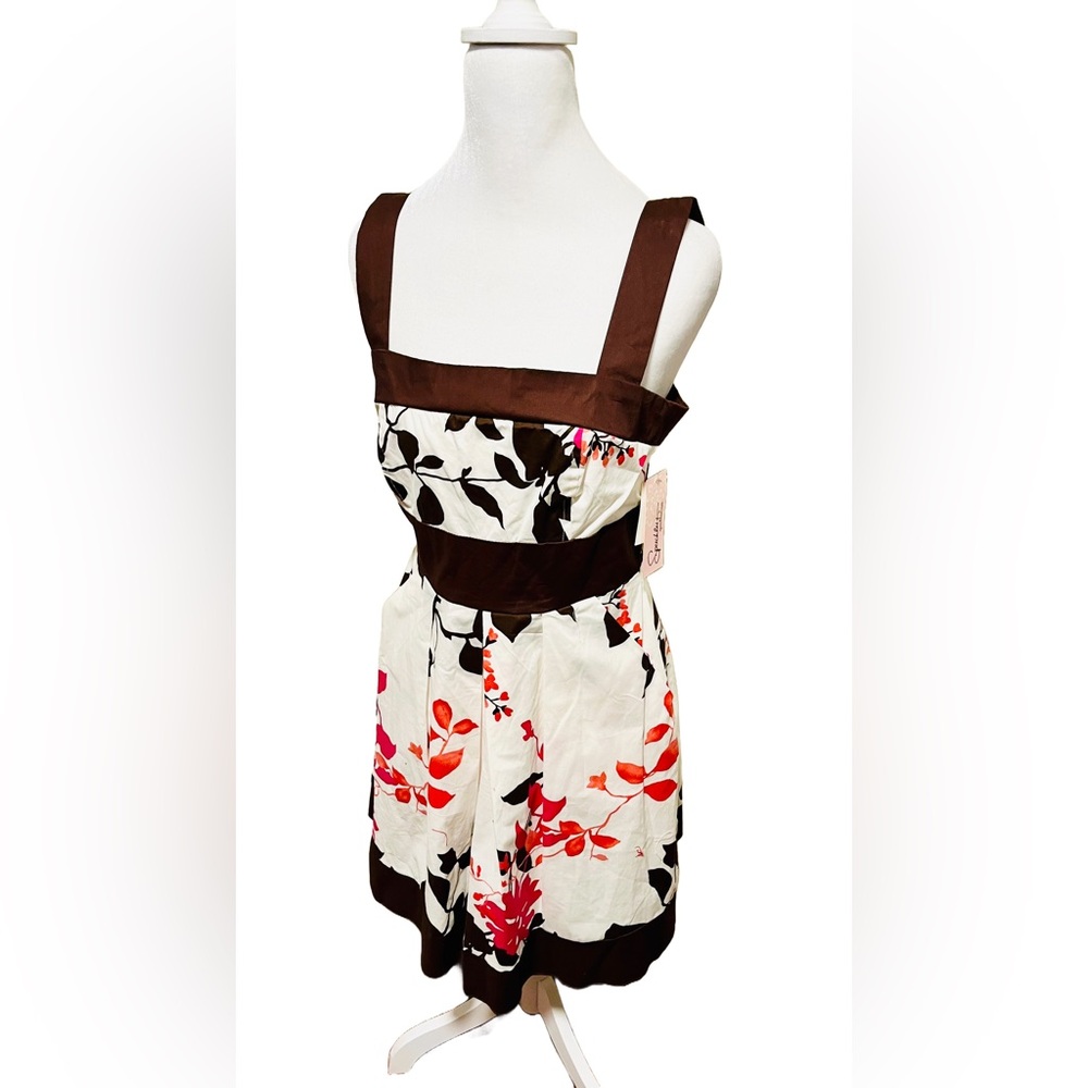 Speechless Brown and White Summer Dress Size 9